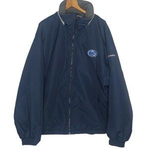 Penn State Columbia Sportswear Large Jacket Nittany Lions Fleece Lined Nylon